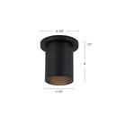 Kuzco Lighting - LD3-SM04W10-3036-BK-UNV-010 - LED Ceiling Mount - Lorna - Black