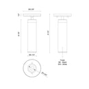 Kuzco Lighting - LD2-SA08W10-3036-BK-UNV-010 - LED Ceiling Mount - Lorna - Black