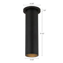 Kuzco Lighting - LD3-SM12W18-3036-BK-UNV-010 - LED Ceiling Mount - Lorna - Black