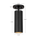 Kuzco Lighting - LD3-SA08W14-3036-BK-UNV-010 - LED Ceiling Mount - Lorna - Black