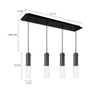 Kuzco Lighting - MP21703BK-04 - LED Pendant - Lena - Black