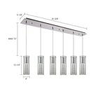 Kuzco Lighting - MP4401CH-06 - LED Pendant - Champagne - Chrome