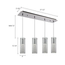 Kuzco Lighting - MP4401CH-04 - LED Pendant - Champagne - Chrome