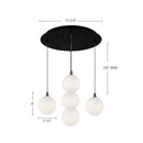 Kuzco Lighting - MP3106BK-05 - LED Pendant - Bolla - Black