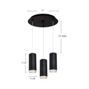 Kuzco Lighting - MP401431BK-03 - LED Pendant - Cameo - Black