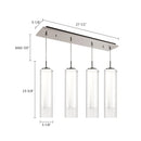 Kuzco Lighting - MP41305BN-04 - LED Pendant - Verona - Brushed Nickel