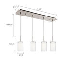Kuzco Lighting - MP41304BN-04 - LED Pendant - Verona - Brushed Nickel