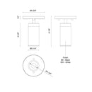 LED Ceiling Mount<br /><span style="color:#4AB0CE;">Entrega: 4-10 dias en USA</span><br /><span style="color:#4AB0CE;font-size:60%;">PREGUNTE POR ENTREGA EN PANAMA</span><br />Collection: Lorna<br />Finish: Black