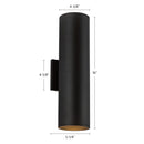 Kuzco Lighting - LD4-UD16W40-3036-BK-UNV-010 - LED Wall Sconce - Lorna - Black