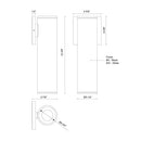 LED Outdoor Wall Sconce<br /><span style="color:#4AB0CE;">Entrega: 4-10 dias en USA</span><br /><span style="color:#4AB0CE;font-size:60%;">PREGUNTE POR ENTREGA EN PANAMA</span><br />Collection: Lorna<br />Finish: Black