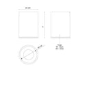 LED Flush Mount<br /><span style="color:#4AB0CE;">Entrega: 4-10 dias en USA</span><br /><span style="color:#4AB0CE;font-size:60%;">PREGUNTE POR ENTREGA EN PANAMA</span><br />Collection: Lorna<br />Finish: Black