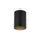 Kuzco Lighting - LD4-FM06W18-3036-BK-UNV-010 - LED Flush Mount - Lorna - Black