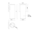 LED Outdoor Wall Sconce<br /><span style="color:#4AB0CE;">Entrega: 4-10 dias en USA</span><br /><span style="color:#4AB0CE;font-size:60%;">PREGUNTE POR ENTREGA EN PANAMA</span><br />Collection: Lorna<br />Finish: Black