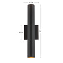 Kuzco Lighting - LD2-UD16W24-3036-BK-UNV-010 - LED Wall Sconce - Lorna - Black