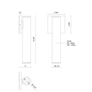 LED Outdoor Wall Sconce<br /><span style="color:#4AB0CE;">Entrega: 4-10 dias en USA</span><br /><span style="color:#4AB0CE;font-size:60%;">PREGUNTE POR ENTREGA EN PANAMA</span><br />Collection: Lorna<br />Finish: Black