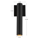 Kuzco Lighting - LD2-WS12W12-3036-BK-UNV-010 - LED Outdoor Wall Sconce - Lorna - Black