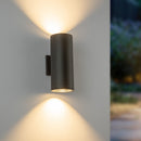LED Outdoor Wall Sconce<br /><span style="color:#4AB0CE;">Entrega: 2-3 semanas en USA</span><br /><span style="color:#4AB0CE;font-size:60%;">PREGUNTE POR ENTREGA EN PANAMA</span><br />Collection: Nordic<br />Finish: Black