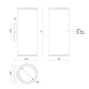 LED Outdoor Wall Sconce<br /><span style="color:#4AB0CE;">Entrega: 2-3 semanas en USA</span><br /><span style="color:#4AB0CE;font-size:60%;">PREGUNTE POR ENTREGA EN PANAMA</span><br />Collection: Nordic<br />Finish: Black