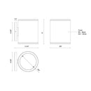Kuzco Lighting - EW265206-WH - LED Outdoor Wall Sconce - Nordic - White
