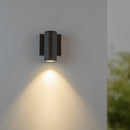 LED Outdoor Wall Sconce<br /><span style="color:#4AB0CE;">Entrega: 4-10 dias en USA</span><br /><span style="color:#4AB0CE;font-size:60%;">PREGUNTE POR ENTREGA EN PANAMA</span><br />Collection: Nordic<br />Finish: Black