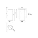 LED Outdoor Wall Sconce<br /><span style="color:#4AB0CE;">Entrega: 4-10 dias en USA</span><br /><span style="color:#4AB0CE;font-size:60%;">PREGUNTE POR ENTREGA EN PANAMA</span><br />Collection: Nordic<br />Finish: Black