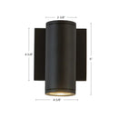 Kuzco Lighting - EW262106-BK - LED Outdoor Wall Sconce - Nordic - Black