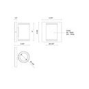 LED Outdoor Wall Sconce<br /><span style="color:#4AB0CE;">Entrega: 4-10 dias en USA</span><br /><span style="color:#4AB0CE;font-size:60%;">PREGUNTE POR ENTREGA EN PANAMA</span><br />Collection: Nordic<br />Finish: Black