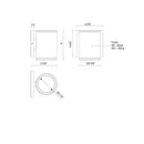 LED Outdoor Wall Sconce<br /><span style="color:#4AB0CE;">Entrega: 4-10 dias en USA</span><br /><span style="color:#4AB0CE;font-size:60%;">PREGUNTE POR ENTREGA EN PANAMA</span><br />Collection: Nordic<br />Finish: Black