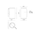 LED Outdoor Wall Sconce<br /><span style="color:#4AB0CE;">Entrega: 4-10 dias en USA</span><br /><span style="color:#4AB0CE;font-size:60%;">PREGUNTE POR ENTREGA EN PANAMA</span><br />Collection: Nordic<br />Finish: Black