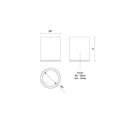 Kuzco Lighting - EC265106-WH - LED Outdoor Ceiling Mount - Nordic - White