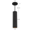 Kuzco Lighting - LD3-PD12W18-3036-BK-UNV-010 - LED Pendant - Lorna - Black
