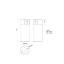 Kuzco Lighting - LD4-CC08W20-3036-WH-UNV-010 - LED Ceiling Mount - Lorna - White