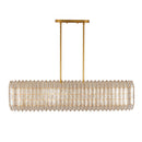 Ten Light Linear Pendant<br /><span style="color:#4AB0CE;">Entrega: 5-6 semanas en USA</span><br /><span style="color:#4AB0CE;font-size:60%;">PREGUNTE POR ENTREGA EN PANAMA</span><br />Collection: Fractal<br />Finish: Oxidized Gold Leaf