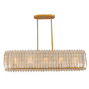 Ten Light Linear Pendant<br /><span style="color:#4AB0CE;">Entrega: 5-6 semanas en USA</span><br /><span style="color:#4AB0CE;font-size:60%;">PREGUNTE POR ENTREGA EN PANAMA</span><br />Collection: Fractal<br />Finish: Oxidized Gold Leaf