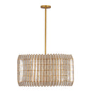 Eight Light Chandelier<br /><span style="color:#4AB0CE;">Entrega: 4-10 dias en USA</span><br /><span style="color:#4AB0CE;font-size:60%;">PREGUNTE POR ENTREGA EN PANAMA</span><br />Collection: Fractal<br />Finish: Oxidized Gold Leaf