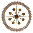 Eight Light Chandelier<br /><span style="color:#4AB0CE;">Entrega: 4-10 dias en USA</span><br /><span style="color:#4AB0CE;font-size:60%;">PREGUNTE POR ENTREGA EN PANAMA</span><br />Collection: Fractal<br />Finish: Oxidized Gold Leaf