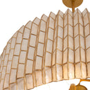 Eight Light Chandelier<br /><span style="color:#4AB0CE;">Entrega: 4-10 dias en USA</span><br /><span style="color:#4AB0CE;font-size:60%;">PREGUNTE POR ENTREGA EN PANAMA</span><br />Collection: Fractal<br />Finish: Oxidized Gold Leaf