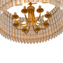 Eight Light Chandelier<br /><span style="color:#4AB0CE;">Entrega: 4-10 dias en USA</span><br /><span style="color:#4AB0CE;font-size:60%;">PREGUNTE POR ENTREGA EN PANAMA</span><br />Collection: Fractal<br />Finish: Oxidized Gold Leaf