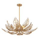 14 Light Chandelier<br /><span style="color:#4AB0CE;">Entrega: 4-10 dias en USA</span><br /><span style="color:#4AB0CE;font-size:60%;">PREGUNTE POR ENTREGA EN PANAMA</span><br />Collection: Fern<br />Finish: Modern Gold