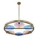 Six Light Chandelier<br /><span style="color:#4AB0CE;">Entrega: 4-10 dias en USA</span><br /><span style="color:#4AB0CE;font-size:60%;">PREGUNTE POR ENTREGA EN PANAMA</span><br />Collection: Optics<br />Finish: Winter Brass