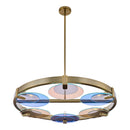 Six Light Chandelier<br /><span style="color:#4AB0CE;">Entrega: 4-10 dias en USA</span><br /><span style="color:#4AB0CE;font-size:60%;">PREGUNTE POR ENTREGA EN PANAMA</span><br />Collection: Optics<br />Finish: Winter Brass