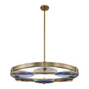 Six Light Chandelier<br /><span style="color:#4AB0CE;">Entrega: 4-10 dias en USA</span><br /><span style="color:#4AB0CE;font-size:60%;">PREGUNTE POR ENTREGA EN PANAMA</span><br />Collection: Optics<br />Finish: Winter Brass