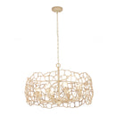 Eight Light Chandelier<br /><span style="color:#4AB0CE;">Entrega: 4-10 dias en USA</span><br /><span style="color:#4AB0CE;font-size:60%;">PREGUNTE POR ENTREGA EN PANAMA</span><br />Collection: Reef<br />Finish: Warm Ivory