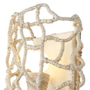 Two Light Wall Sconce<br /><span style="color:#4AB0CE;">Entrega: 4-10 dias en USA</span><br /><span style="color:#4AB0CE;font-size:60%;">PREGUNTE POR ENTREGA EN PANAMA</span><br />Collection: Reef<br />Finish: Warm Ivory