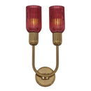 Two Light Wall Sconce<br /><span style="color:#4AB0CE;">Entrega: 4-10 dias en USA</span><br /><span style="color:#4AB0CE;font-size:60%;">PREGUNTE POR ENTREGA EN PANAMA</span><br />Collection: Verde<br />Finish: Satin Brass