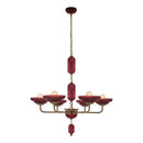 Six Light Chandelier<br /><span style="color:#4AB0CE;">Entrega: 4-10 dias en USA</span><br /><span style="color:#4AB0CE;font-size:60%;">PREGUNTE POR ENTREGA EN PANAMA</span><br />Collection: Verde<br />Finish: Satin Brass