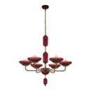 Six Light Chandelier<br /><span style="color:#4AB0CE;">Entrega: 4-10 dias en USA</span><br /><span style="color:#4AB0CE;font-size:60%;">PREGUNTE POR ENTREGA EN PANAMA</span><br />Collection: Verde<br />Finish: Satin Brass