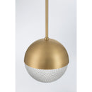 One Light Mini Pendant<br /><span style="color:#4AB0CE;">Entrega: 4-10 dias en USA</span><br /><span style="color:#4AB0CE;font-size:60%;">PREGUNTE POR ENTREGA EN PANAMA</span><br />Collection: Luniva<br />Finish: Legacy Brass