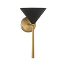One Light Bath Sconce<br /><span style="color:#4AB0CE;">Entrega: 4-10 dias en USA</span><br /><span style="color:#4AB0CE;font-size:60%;">PREGUNTE POR ENTREGA EN PANAMA</span><br />Collection: Cortan<br />Finish: Legacy Brass