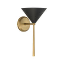 One Light Bath Sconce<br /><span style="color:#4AB0CE;">Entrega: 4-10 dias en USA</span><br /><span style="color:#4AB0CE;font-size:60%;">PREGUNTE POR ENTREGA EN PANAMA</span><br />Collection: Cortan<br />Finish: Legacy Brass